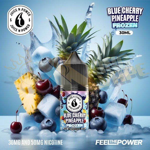 Frozen Blue Cherry Pineapple Salt By Juice N Power - 30ml at King Vape Pakistan