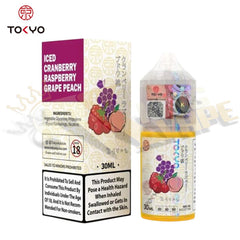 BUY CRANBERRY RASPBERRY GRAPE PEACH ICE SALT BY TOKYO - 30ML