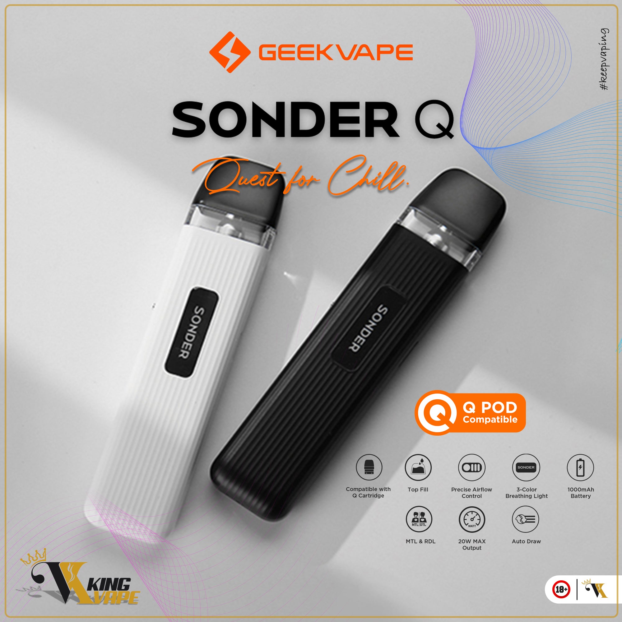 Geek Vape Sonder Q 20W Pod Device Price In Pakistan