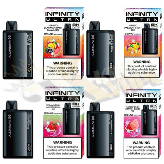 Infinity Ultra Disposable 8000 Puffs at King Vape Pakistan