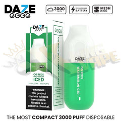 BUY 7DAZE EGGE 3000 PUFFS 50MG NICOTINE DISPOSABLE VAPE