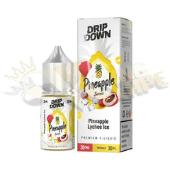 Pineapple Lychee Ice Salt By Drip Down Pineapple Series - 30ml at King Vape Pakistan