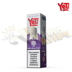 BUY SOUR GRAPE ICE SALT BY YETI - 10ML