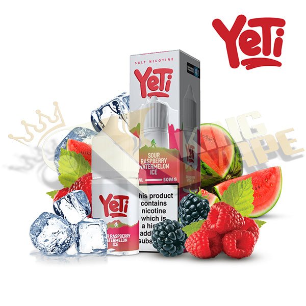 Sour Raspberry Watermelon Ice Salt By Yeti - 30ml at King Vape Pakistan