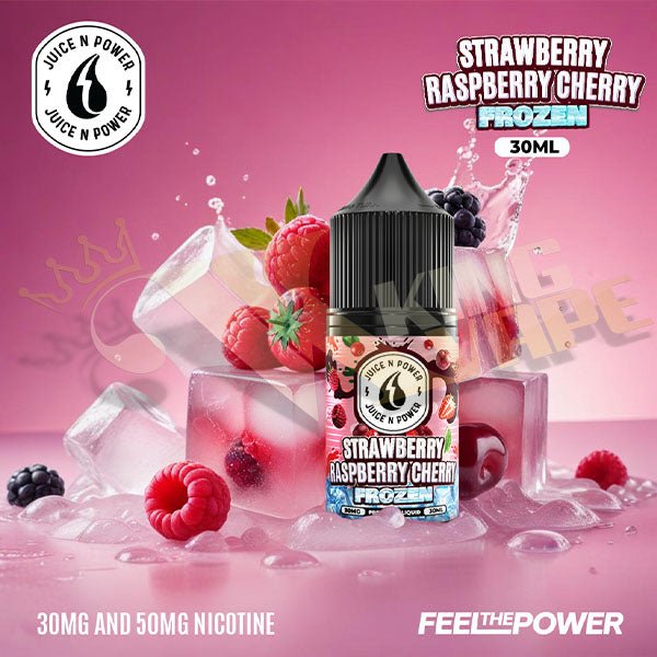 Frozen Strawberry Raspberry Cherry Salt By Juice N Power - 30ml at King Vape Pakistan