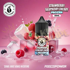 Frozen Strawberry Raspberry Cherry Salt By Juice N Power - 30ml at King Vape Pakistan