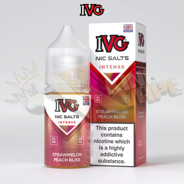 Strawmelon Peach Bliss Ice Salt By IVG - 30ml at King Vape Pakistan