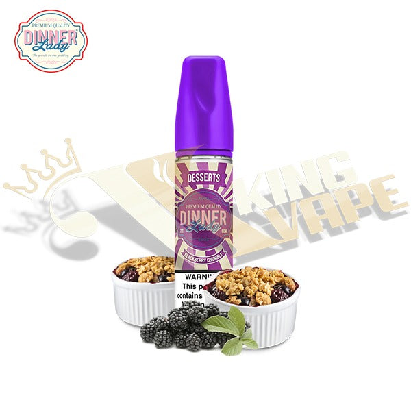 BLACKBERRY CRUMBLE BY DINNER LADY