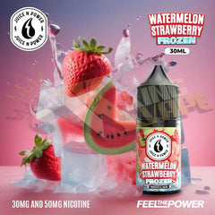 Frozen Watermelon Strawberry Salt By Juice N Power - 30ml at King Vape Pakistan