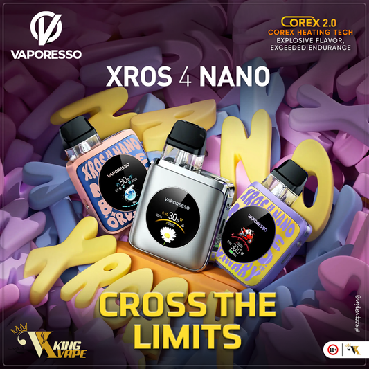 BUY NEW VAPORESSO XROS 4 NANO POD SYSTEM