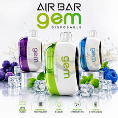 BUY NEW AIR BAR GEM DISPOSABLE 50000 PUFFS