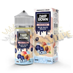 Blue Razz Peach Ice By Drip Down - 100ml at King Vape Pakistan
