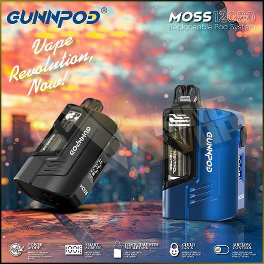 Gunnpod Moss Replaceable Pod System at King Vape Pakistan