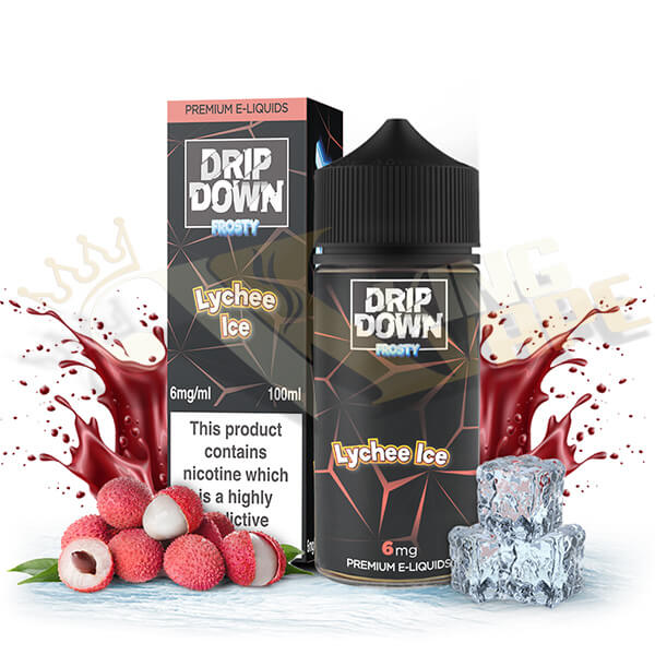 Frosty Lychee Ice By Drip Down - 100ml at King Vape Pakistan