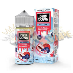 Lychee Blueberry Ice By Drip Down - 100ml at King Vape Pakistan