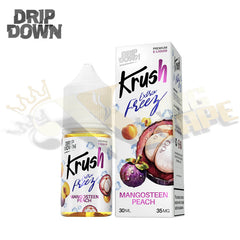 BUY MANGOSTEEN PEACH EXTRA FREEZE SALT BY DRIP DOWN KRUSH - 30ML