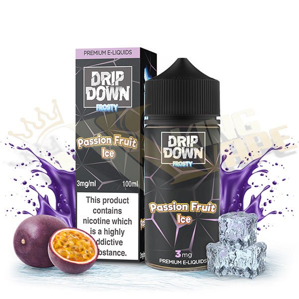 Frosty Passion Fruit Ice By Drip Down - 100ml at King Vape Pakistan