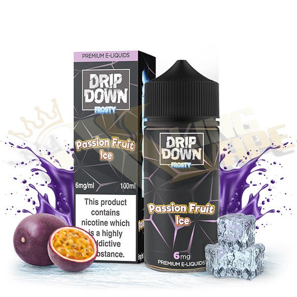 Frosty Passion Fruit Ice By Drip Down - 100ml at King Vape Pakistan