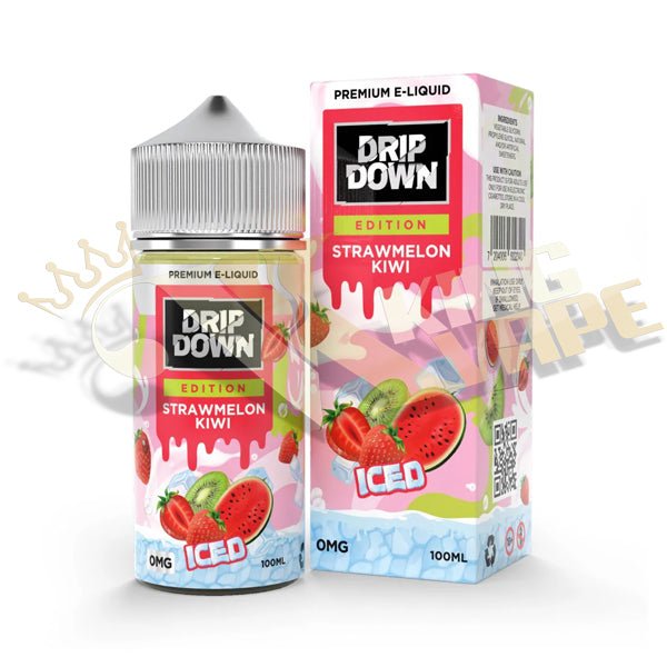 Strawmelon Kiwi Ice By Drip Down - 100ml at King Vape Pakistan