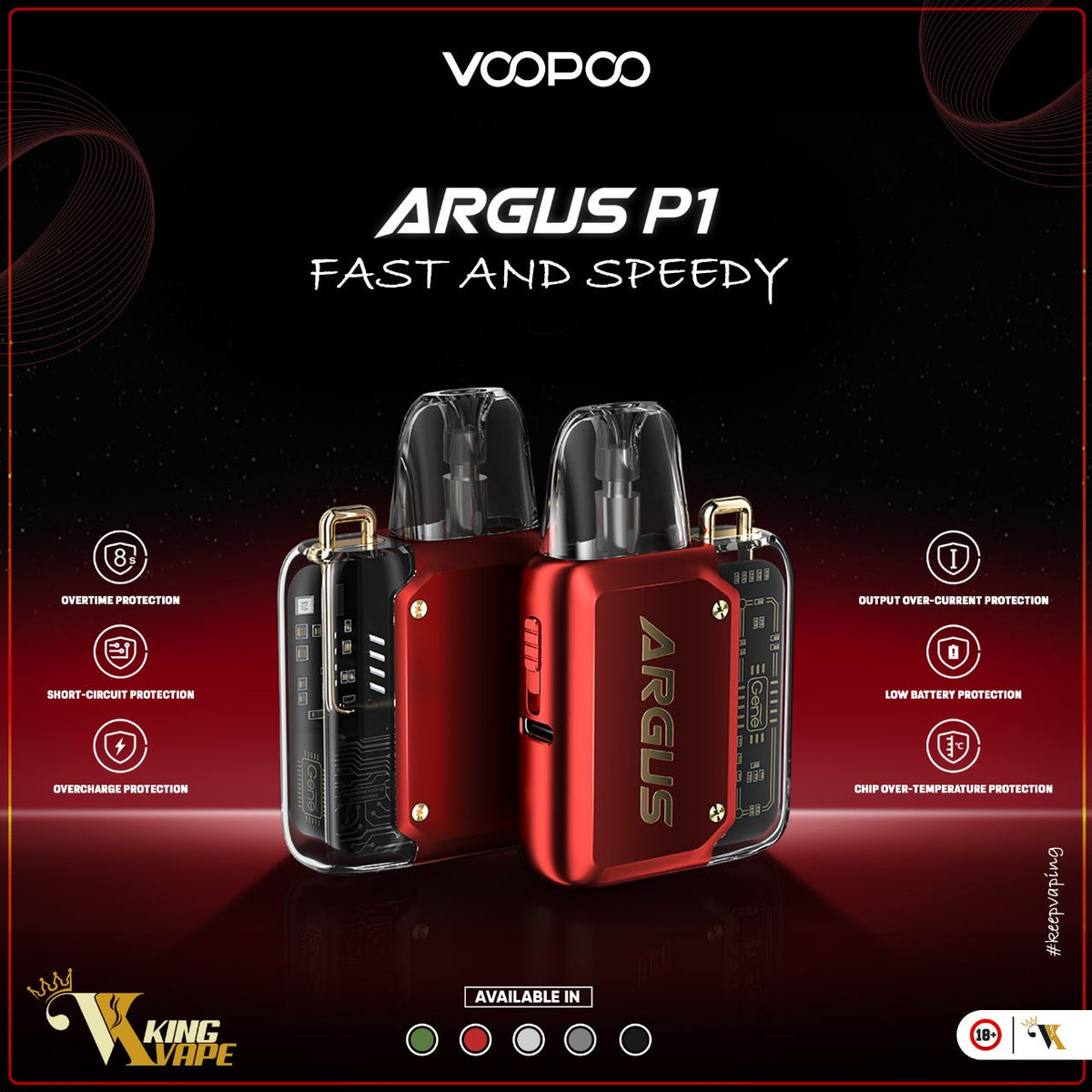 Voopoo Argus P1 20W POD Device in Pakistan in Pakistan | King Vape KING VAPE Voopoo Argus P1 20W POD Device in Pakistan in Pakistan | King Vape KING VAPE