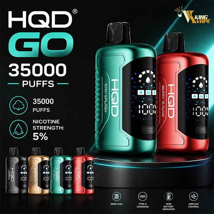 BUY NEW HQD GO DISPOSABLE 35000 PUFFS