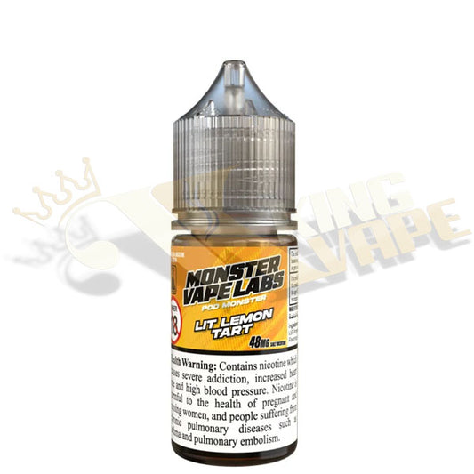 BUY LIT LEMON TART SALT BY MONSTER VAPE LABS - 30ML
