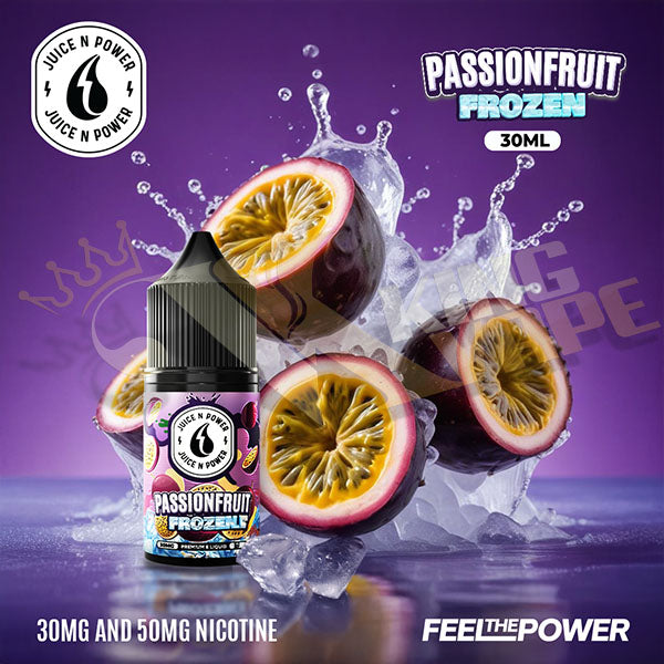 BUY FROZEN PASSIONFRUIT SALT BY JUICE N POWER - 30ML