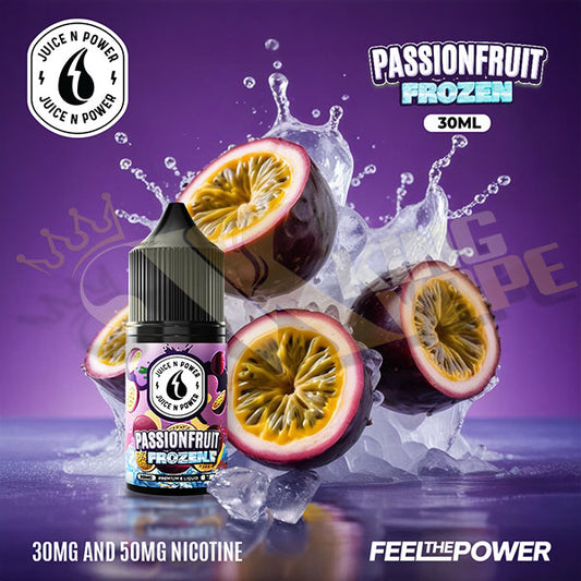 BUY FROZEN PASSIONFRUIT SALT BY JUICE N POWER - 30ML