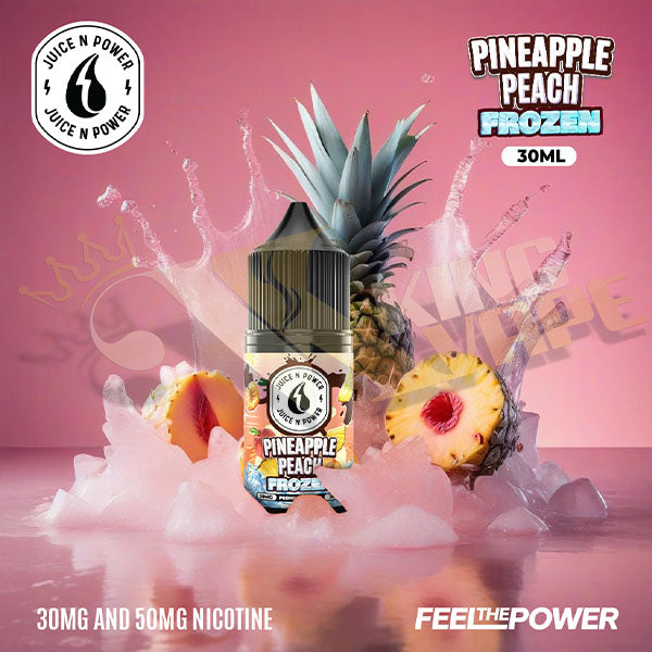 BUY FROZEN PINEAPPLE PEACH SALT BY JUICE N POWER - 30ML