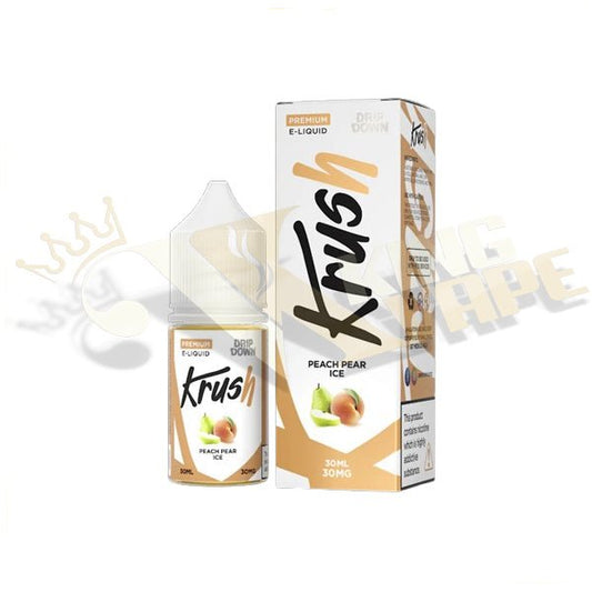 Peach Pear Ice Salt By Drip Down Krush - 30ml at King Vape Pakistan
