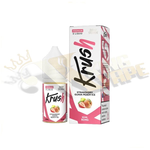 Strawberry Guava Peach Ice Salt By Drip Down Krush - 30ml at King Vape Pakistan