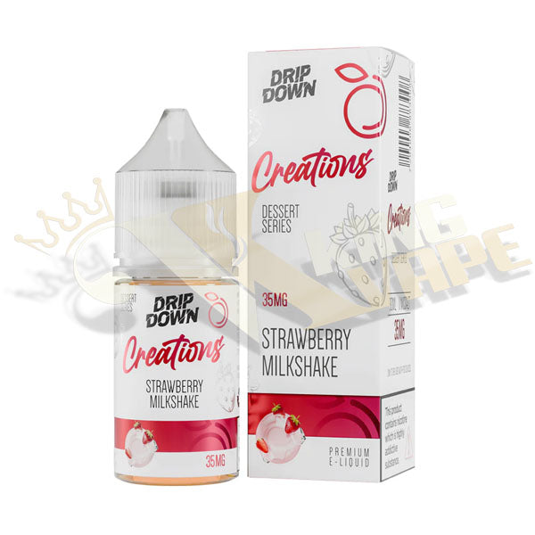 Strawberry Milkshake Salt By Drip Down Creations Desert Series - 30ml at King Vape Pakistan