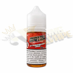 BUY STRAWBERRY JAM SALT BY MONSTER VAPE LABS - 30ML