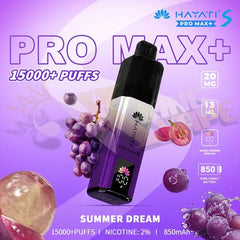 Hayati Pro Max+ S Disposable 15000 Puffs at King Vape Pakistan