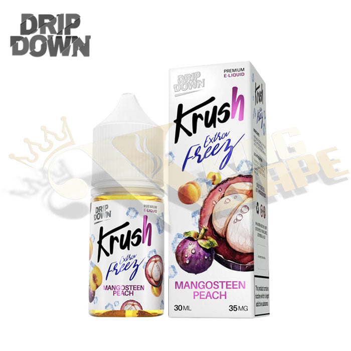 BUY MANGOSTEEN PEACH EXTRA FREEZE SALT BY DRIP DOWN KRUSH - 30ML